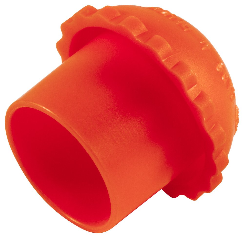 Caplugs ZBC01Q1 Plastic Cylinder Valve Threaded Cap BC-01, PE-LD, Please See Drawing, Orange (Pack of 8)