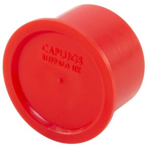 Caplugs 99394729 Plastic Cap for Threaded Connectors. RC-21, PE-LD, to Cap Thread Size 1-5/16 Cap ID 1.31" Length 0.90", Red (Pack of 40)