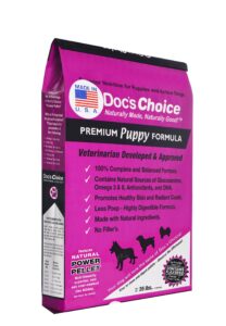 doc's choice premium chicken puppy food - great for puppies, pregnant and. nursing dogs, veterinarian developed, no fillers/artificial ingredients, made in the usa