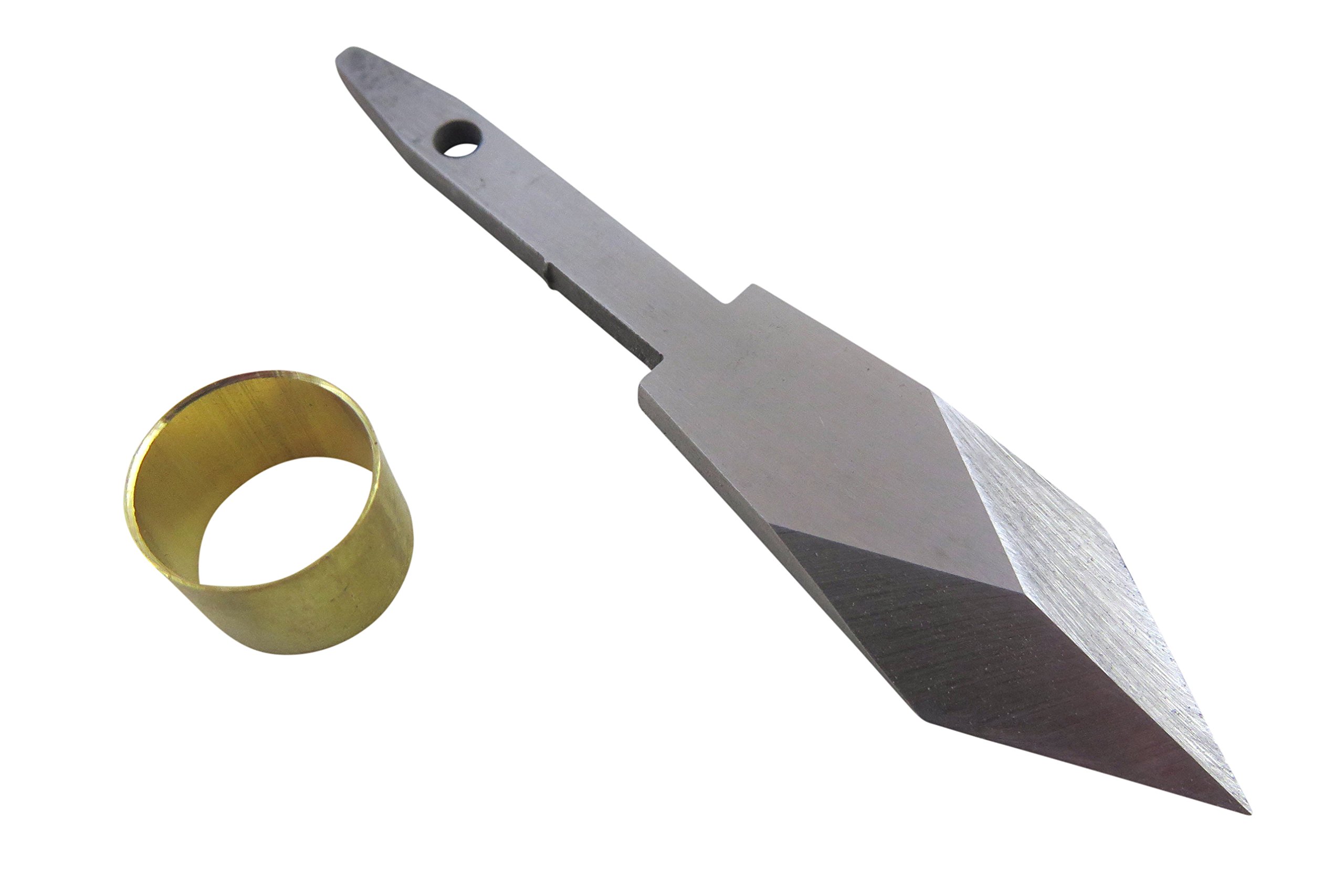 Narex 822391 Marking Striking Knife Kit with Dual Double Bevel Mn-V Blade Hardened to Hrc 61 and Brass Ferrule 822391