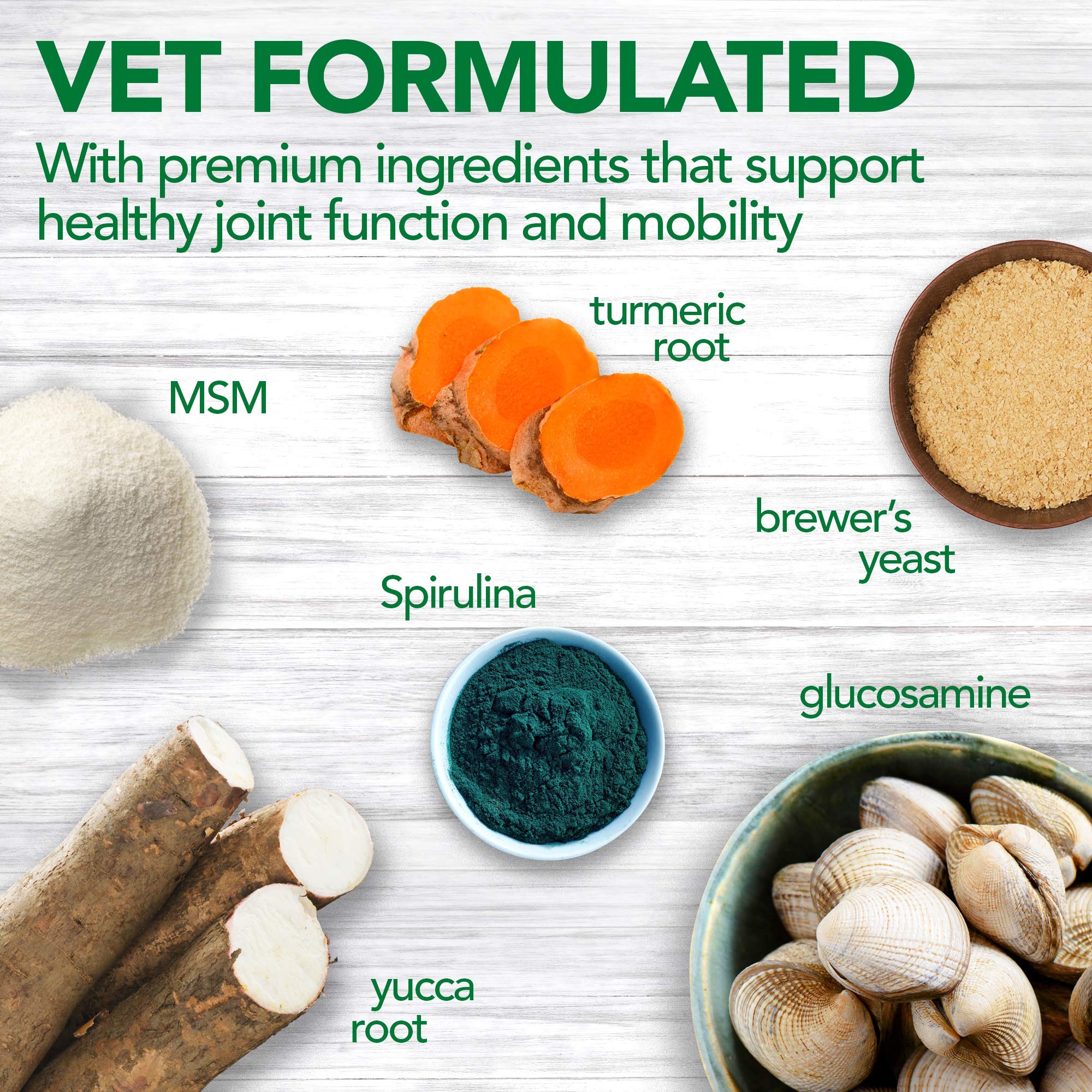 Vet's Best Advanced Hip & Joint Dog Supplements | Formulated with Glucosamine and Chondroitin to Support Dog Joint and Cartilage Health (90 Tablets, 2 Pack)