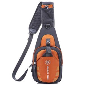 hwayslon sling backpack, shoulder chest crossbody bag small daypack for outdoor hiking men & women (green)