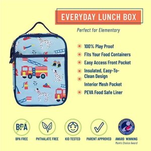 Wildkin Day2Day Kids Backpack Bundle with Lunch Box Bag (Firefighters)