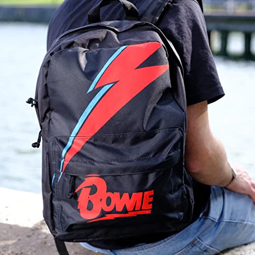 David Bowie Rock Sax Black Rucksack Aladdin Sane Lightning Bolt Backpack