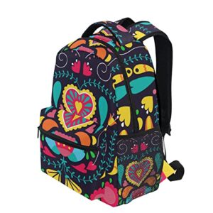 Eyanle Heart Backpack for School Cute Bookbag for Girls Boys Teens Kids Casual Elementary School Travel